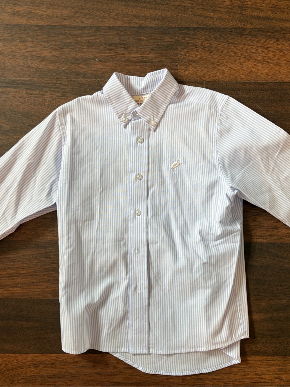 The Beaufort Bonnet Company Light Blue and White Pinstripe Dress Shirt